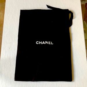 Chanel black dust bag 9.5x13 inches
